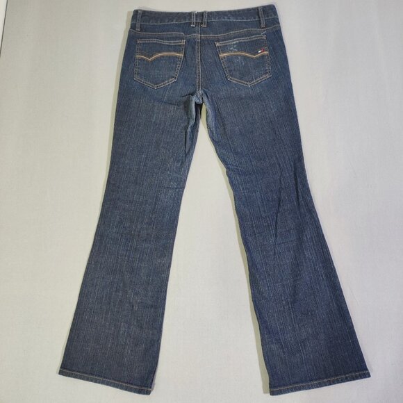 Tommy Hilfiger flare jeans Freedom women's size 10 R ink blue colour lightweight - Picture 3 of 14